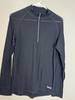 Men's Patagonia 100% Wool/Thin 3/4 Zip Shirt